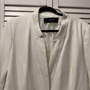 Zara Off-White Long Blazer